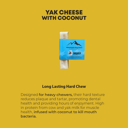 Himalayan Yak Cheese Dog Chew with Coconut