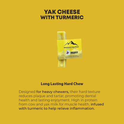 Himalayan Yak Cheese Dog Chew with Turmeric